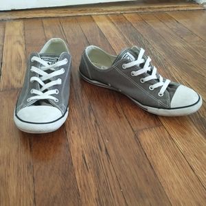 Grey thin sole converse